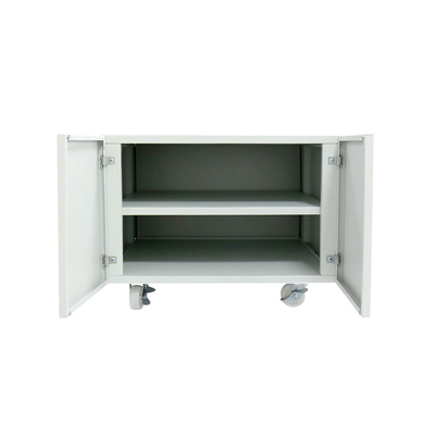 KOPIERERstands mit 2 Türen des Kopierer-Kabinetts Sockel-Datei Drucker Stand des weißen Stahlmobiler