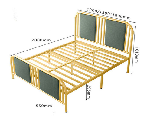 Metallbett-Rahmen-Stahleinzelbett-Schlafzimmer-Möbel-Großhandelsfabrikpreis
