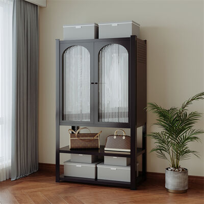 Stahl 2-türiger Metall-Schrank mit Regal, langlebig, verstellbar, hängend, modernes Design