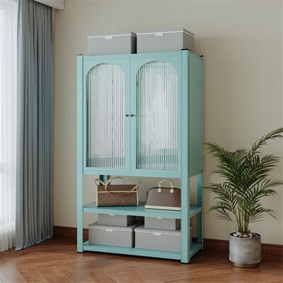 Stahl 2-türiger Metall-Schrank mit Regal, langlebig, verstellbar, hängend, modernes Design