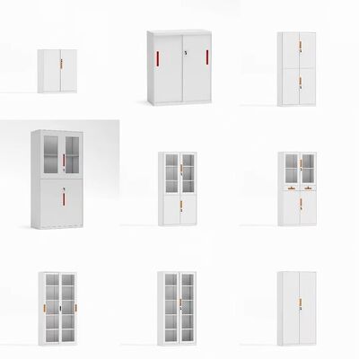 260mm Low-Profile Mobile Steel Printer Cabinet with 600 × 600mm Top, Compact Metal Printer Stand with Rolling Casters for Office Equipment Placement