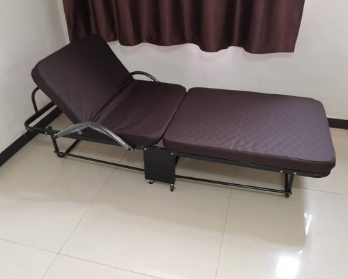 Foldable Steel Nap Bed with Foam Cushion for Office and Staff Use