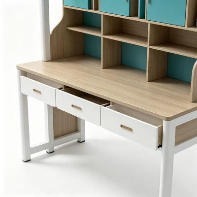Combined Metal Bunk Bed and Loft Bed with Desk for Dormitories