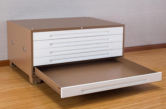 Horizontale Büro-Möbel 0.4mm 5 Fach-Metallaktenschrank für 100kg