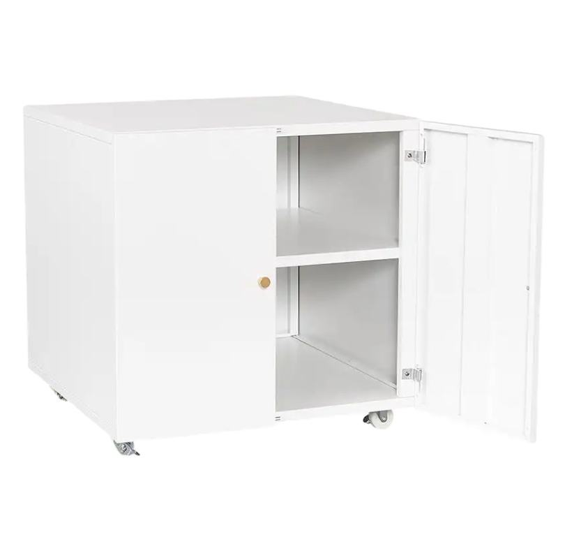 Schubladen aus Stahl mit Doppeltüren im modernen Stil, Druckschrank mit Rolltüren zum Anbringen von Druckern
