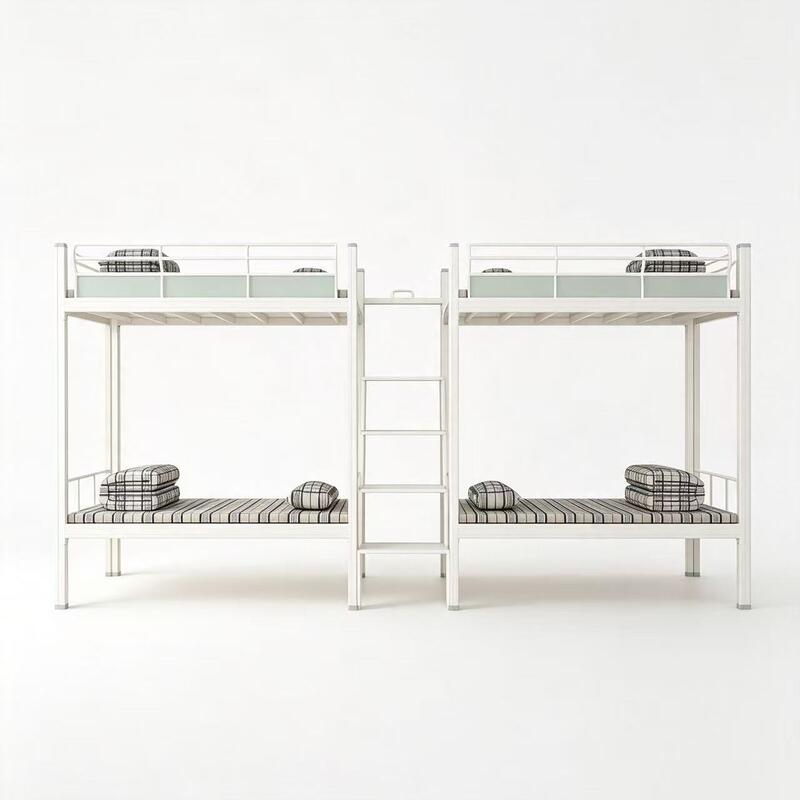 Double-Decker Apartment Bed with Staircase for Space-Efficient Accommodation